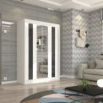 Biały+Czarny lacobel+Lustro 150