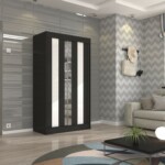 Czarny+Biały lacobel+Lustro 120