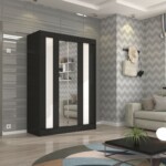 Czarny+Biały lacobel+Lustro 150