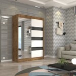 Kraft+Biały+Czarny lacobel+Lustro 150