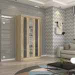 Sonoma+Czarny lacobel+Lustro 120 (1)
